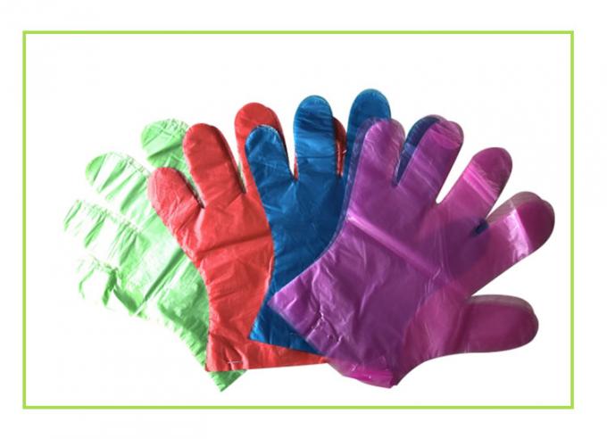 Wodoodporne, odporne jednorazowe rękawiczki z polietylenu z tworzywa sztucznego przeznaczone do kontaktu z żywnością