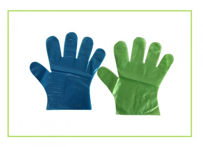 Wodoodporne, odporne jednorazowe rękawiczki z polietylenu z tworzywa sztucznego przeznaczone do kontaktu z żywnością