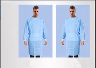 Jednorazowa suknia chirurgiczna o miękkim odczuciu, niebieski jednorazowy kombinezon nietoksyczny dostawca