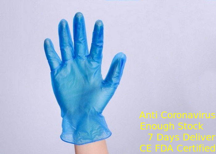 Dostosowane rozmiar Jednorazowe rękawiczki medyczne PVC Farmaceutyczne rozciąganie 12Mpa dostawca