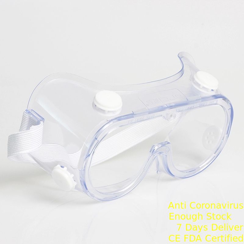 Jednorazowe okulary ochronne Okulary PCV Materiał przezroczysty kolor do szpitala dostawca
