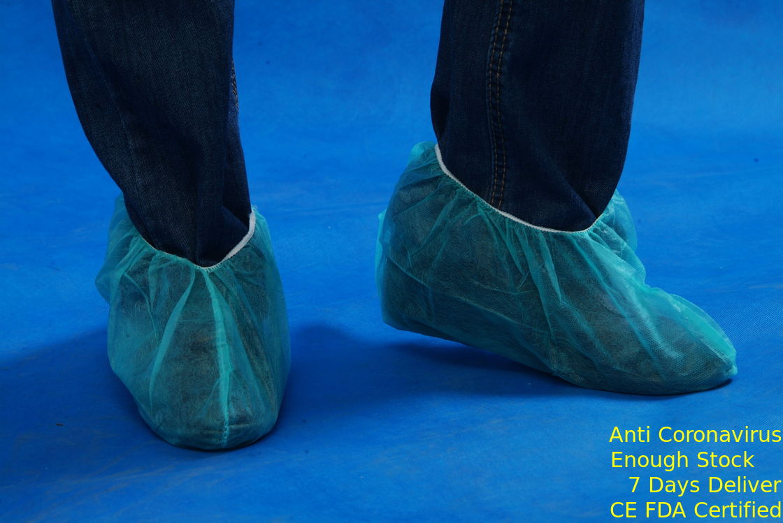 Antypoślizgowe plastikowe stopki Jednorazowe pokrowce na buty Jasnoniebieski kolor o grubości 30 g / m2 dostawca