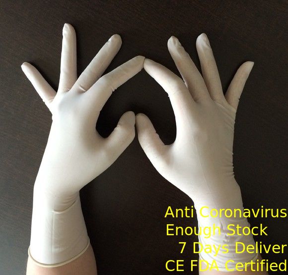 Elastyczne długie rękawiczki chirurgiczne jednorazowe, jednorazowe rękawiczki lateksowe dostawca