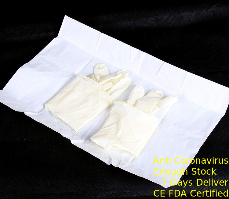 Sterylne rękawiczki szpitalne Jednorazowe chirurgiczne bezpudrowe Zatwierdzone ISO 13485 dostawca