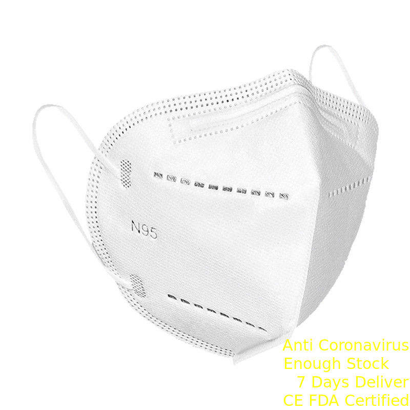 Comfortable FFP2 Respirator Mask , Antibacterial N95 Disposable Mask dostawca
