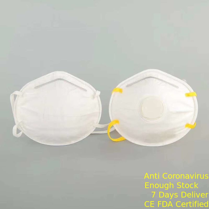 Biały kubek FFP2 maska ​​z włókniny dla budownictwa / medycyny / tekstyliów dostawca