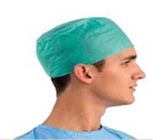 Jednorazowe czapki chirurgiczne bez lateksu, jednorazowe czapki do sali operacyjnej z naszytą gumką dostawca