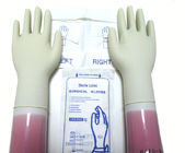Sterylne lateksowe rękawiczki chirurgiczne o naturalnym kolorze białym, jednorazowe z podwiniętym brzegiem dostawca